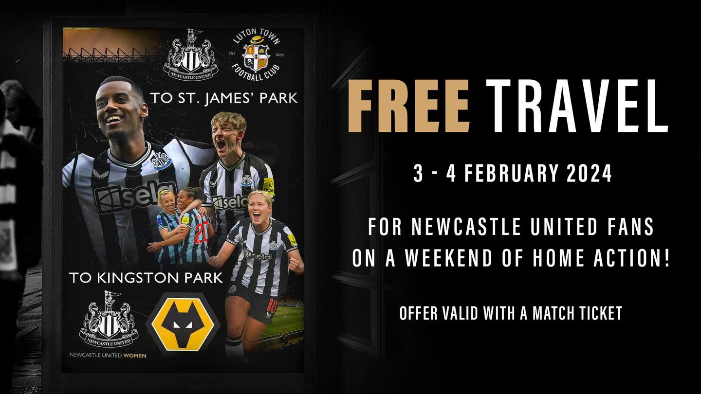 Free travel for Newcastle United fans in a weekend of football action